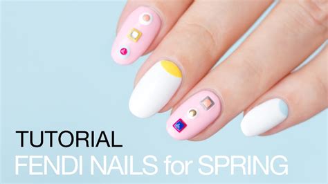 fendi nail art|Fendi Spring Nail Art Tutorial .